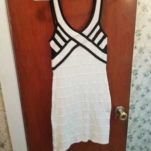 Black and White bandage dress